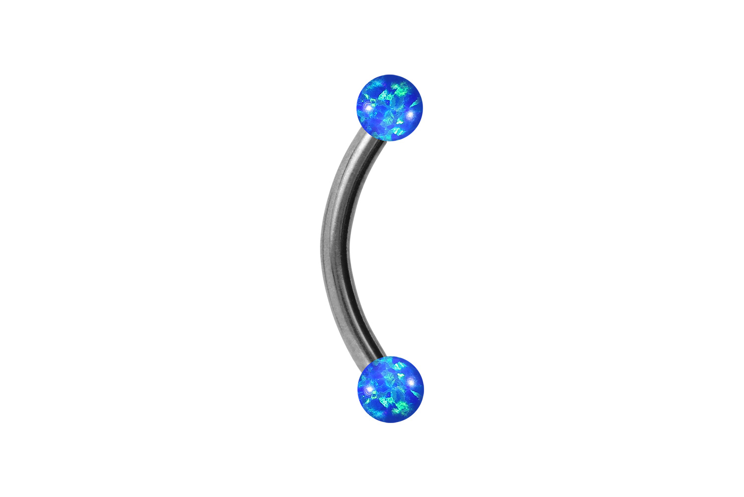 Titan Piercing Banane SYNTHETISCHE OPALE
